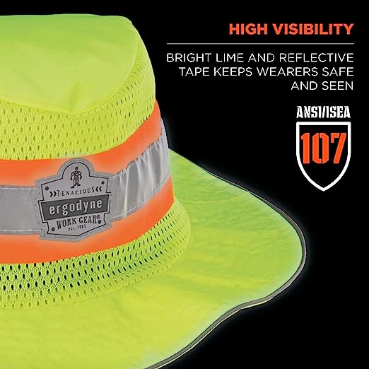 HANGER HAT LIME HI-VIS HANGER HAT LIME HI-VIS